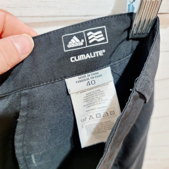 ADIDAS CLIMATE GOLF BLACK SHORTS, SZ 40 - Picture 7 of 12